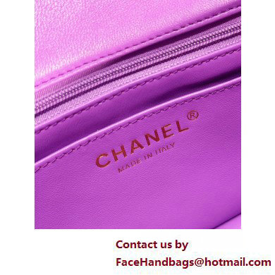 Chanel Gradient Lambskin  &  Gold-Tone Metal Small Classic Flap Handbag Light Purple 2025